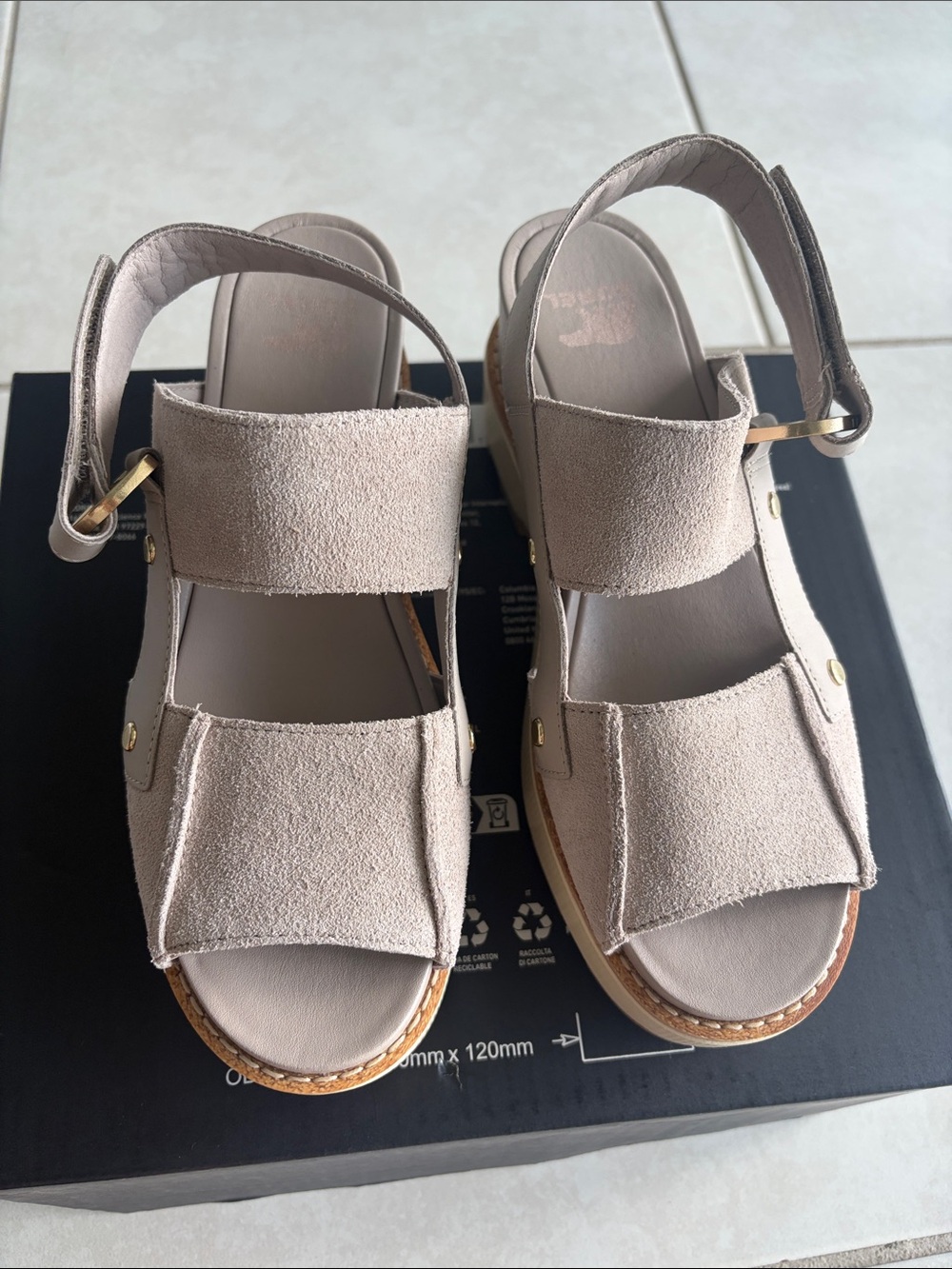 Sorel Joanie IV sandal wedge size 8